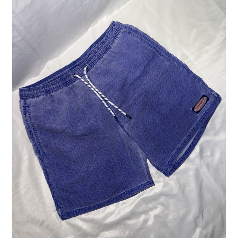 Vineyard Vines Purple Swim Trunks with Drawstring Size M 6inch Inseam